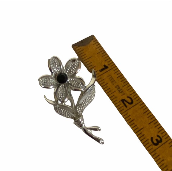 1950’s Silver Flower Brooch by Sarah Coventry, MC… - image 4