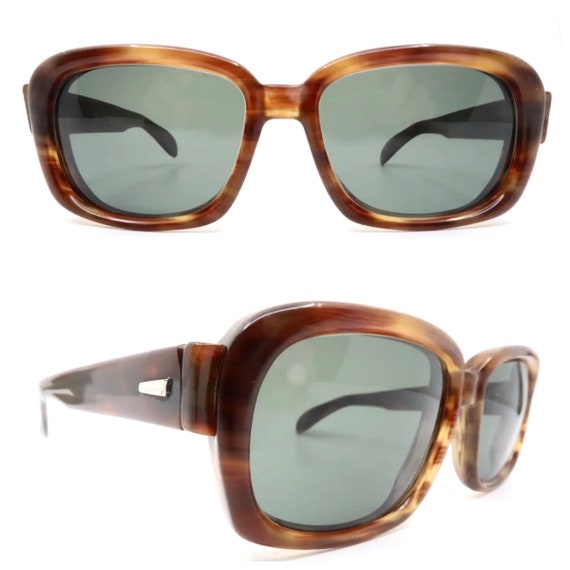 1970’s Unisex Silhouette Brown Framed Sunglasses, 