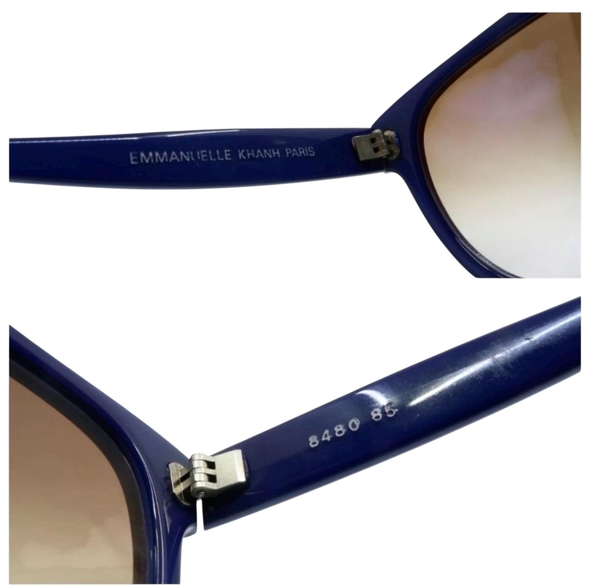 Classic Emmanuelle Khanh Oversized Vintage Purple Sunglasses  display picture 2