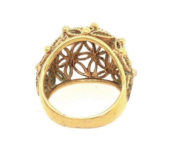 1980’s Goldtone Avon Statement Ring, Size 6 - image 2