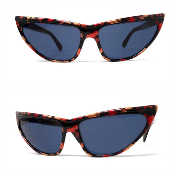 Vintage French Cateye/Angular Sunglasses, Extreme… - image 3