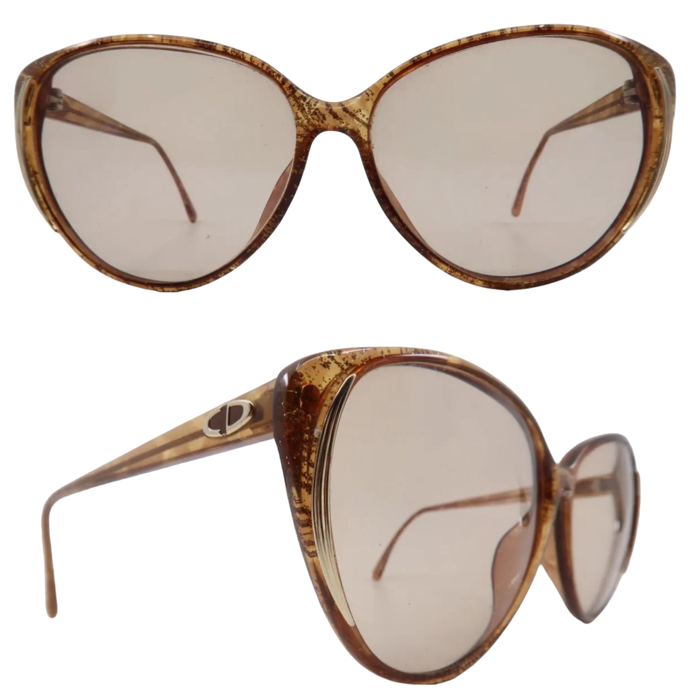 90\'s/Y2K Wrap Around Cat Eye Christian Dior Optyl Sunglasses Eyewear Tortoise 90s Dior Sunglasses - Etsy main image 3