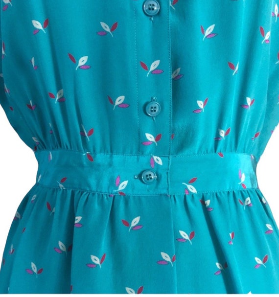 Gorgeous Vintage Silk Print Summet Dress, Whimsic… - image 3