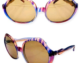 1970’s Silhouette Austria Colorblock Sunglasses, Oversized, Mod 89, Deadstock 1970 main image 3