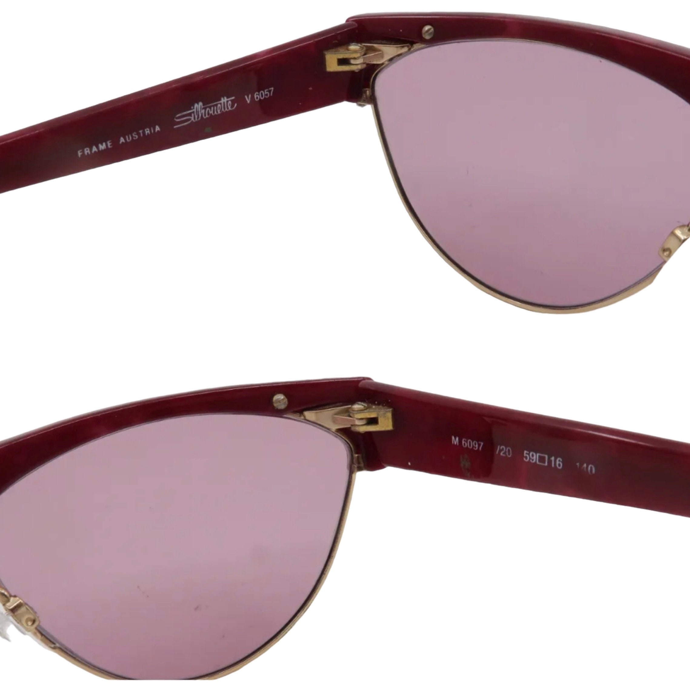Vintage Silhouette Sunglasses, Model 6097, Made in Austria GREAT VINTAGE SILHOUETTE 6097 NEW EYEGLASSES MADE IN AUSTRIA  main image 4