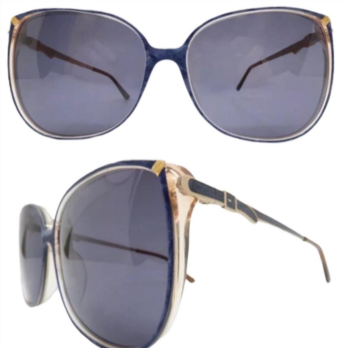 Vintage Roberta di Camerino Oversized Sunglasses, 1980’s Made in Italy Roberta Di Camerino Vintage Sunglasses Italy Oversized White  main image 2