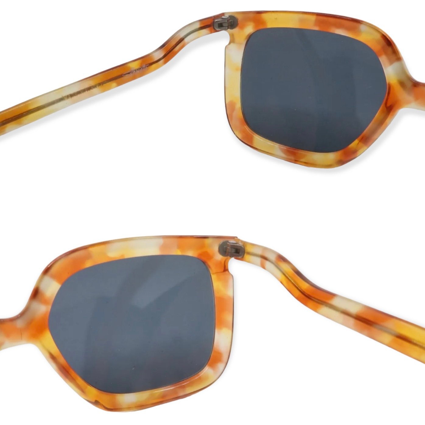 1970’s Oversized Silhouette Sunglasses in Orange Swirl, Mod M70, Made in Austria Sunglasses Silhouette Futura 570 70 main image 3