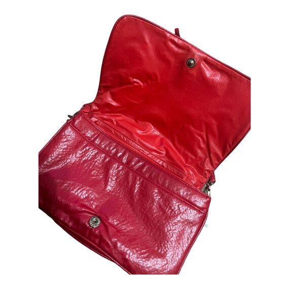Vintage 1980’s Red Clutch with Detachable Strap - image 4