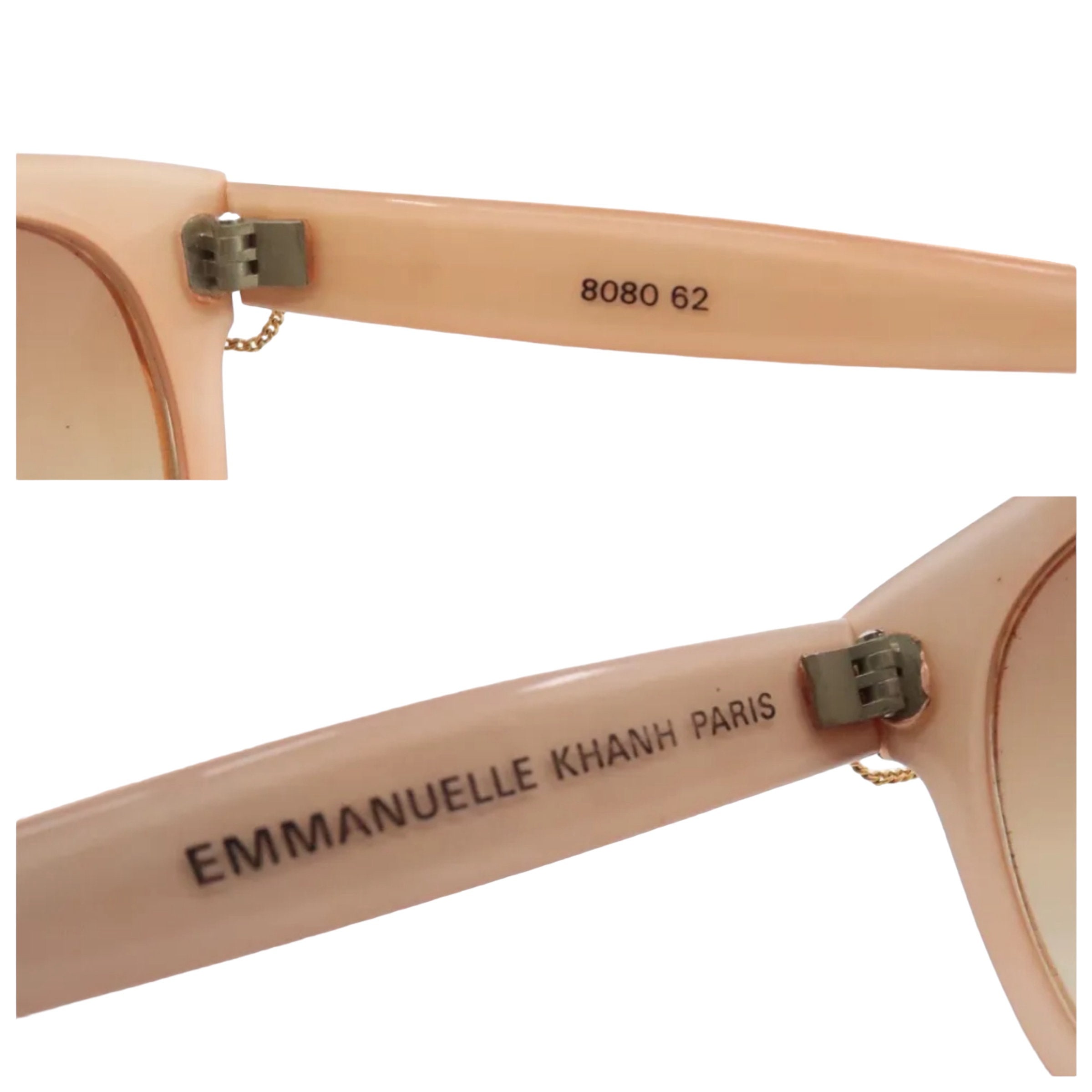 Vintage Emmanuelle Khanh Sunglasses w/Chain Detail! Model 8080, Made in France EMMANUELLE KHANH Vintage Glasses Model 8080 – Made in France  main image 4