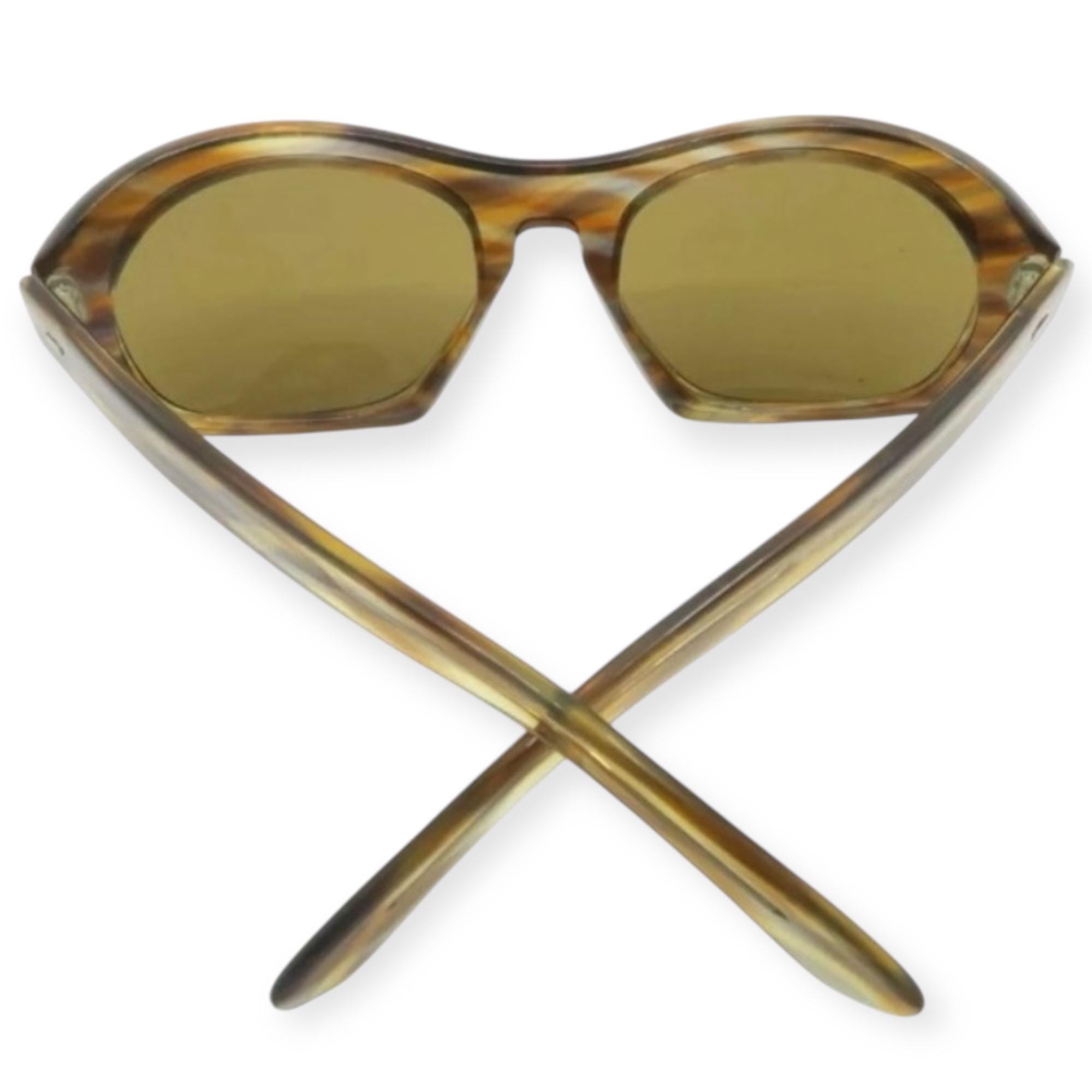 Vintage 1970’s CEMO Thick Oversized Sunglasses w Keyhole bridge, Made in Germany Brown Original 1970s Vintage Sunglasses for sale | eBay main image 2