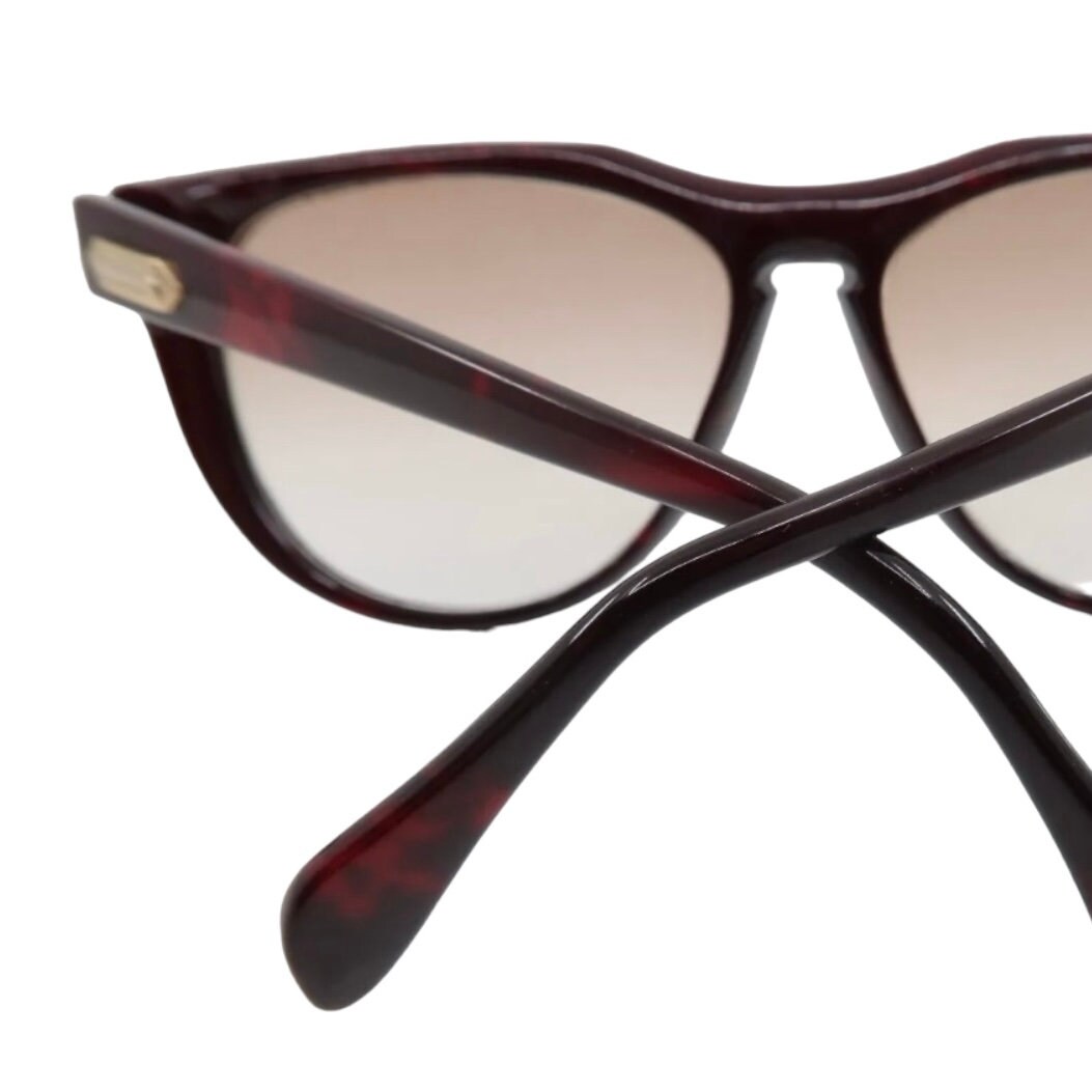1970’s Oversized Silhouette Austria Sunglasses in Deep Burgundy Brown,  Mod 3076 1970s silhouette sunglasses, mod. - Gem main image 2