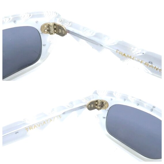 Vintage 1950s Traviata Sunglasses, Black & Clear, Made in 