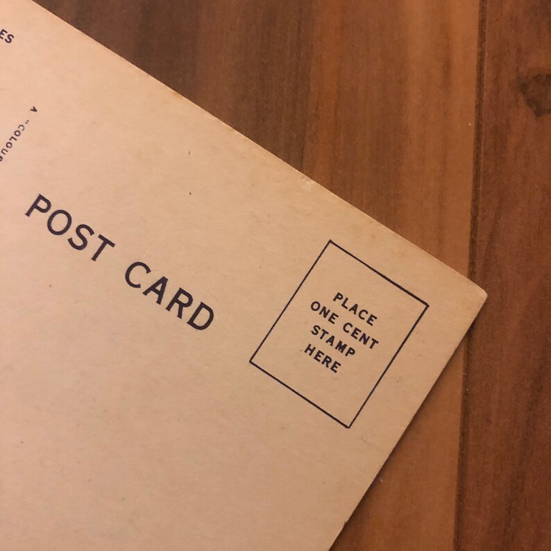 Linen Postcard 1940\u2019s Deadstock Comic Postcard VIntage 1940/'S Postcard Unused