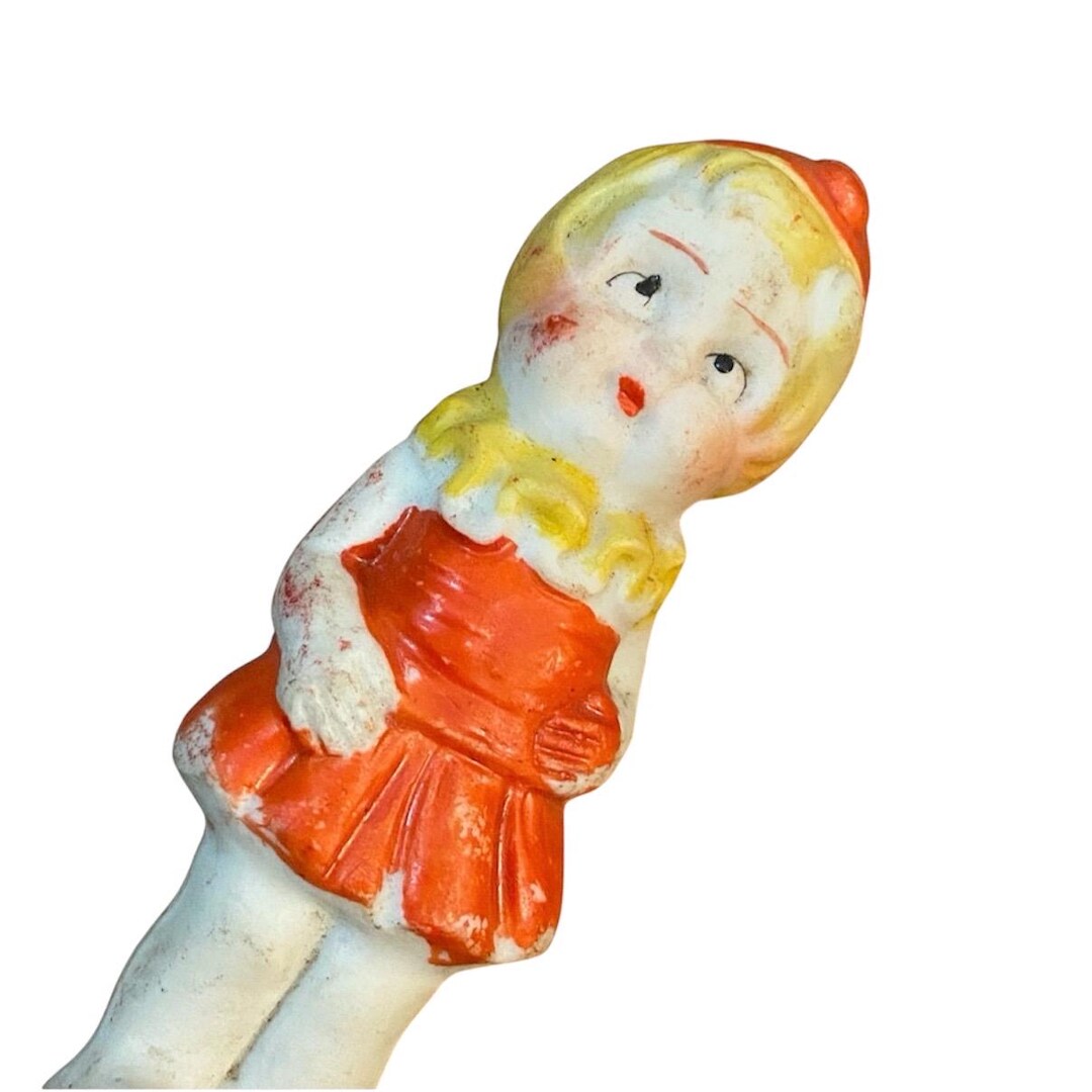 D39： 横幅13cm 【1930s Pre War Japan United Nations Celluloid Doll