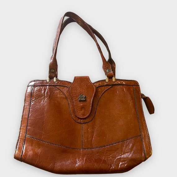 1970’s Italian Leather Purse by Lady Anna, Brown - image 1