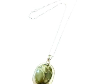 Collar con colgante de plata Damele con turquesa y estilo nativo americano, del suroeste de Estados Unidos.
