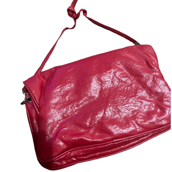 Vintage 1980’s Red Clutch with Detachable Strap - image 2