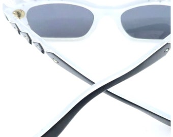 Vintage 1950’s Traviata Sunglasses, Black & Clear, Made‎ in France, Deadstock Vintage 1950s Traviata Sunglasses, Black & Clear, Made in  main image 2