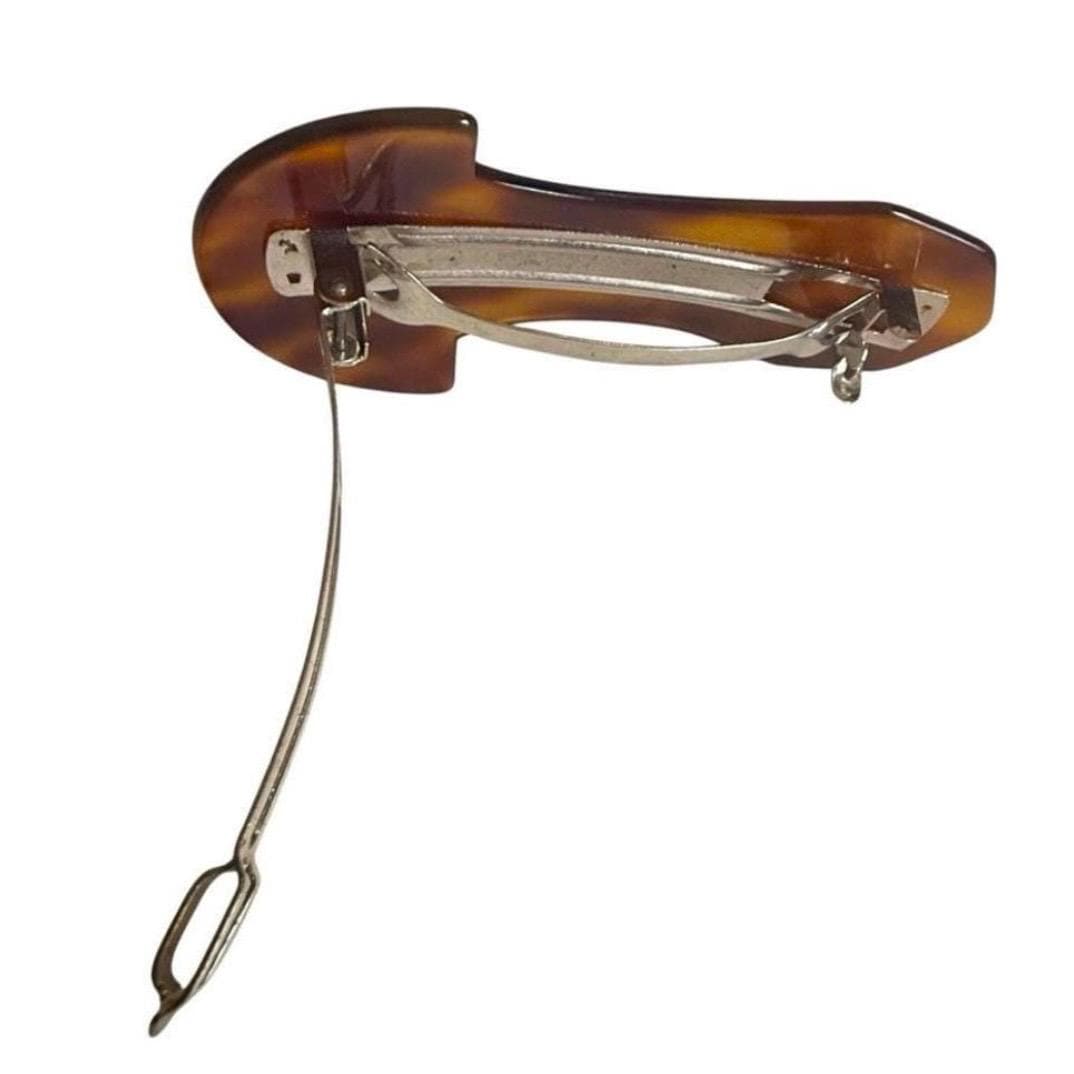 AUGUSTE BONAZ Hand Carved Vintage French Barrette Tortoiseshell, One of a Kind il_1080xN.6613606580_g7oh.jpg main image 2