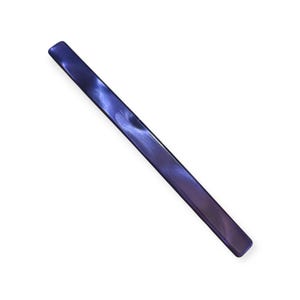 Fabulous 1970’s Pearlescant Purple Slim Extra Long French Bar Barrette, 4” long, Deadstock Unworn