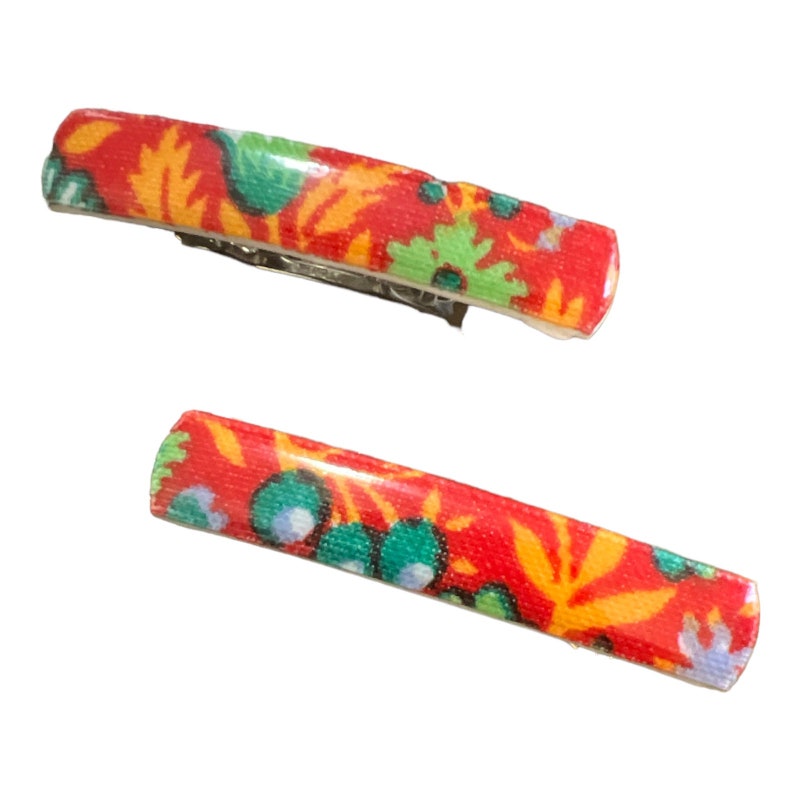 Klassische Haarspangen Rechteckig – 4er Set Made In France Aus Langlebigem Material, 7,5 X 1,2 Cm, Farbe Braun