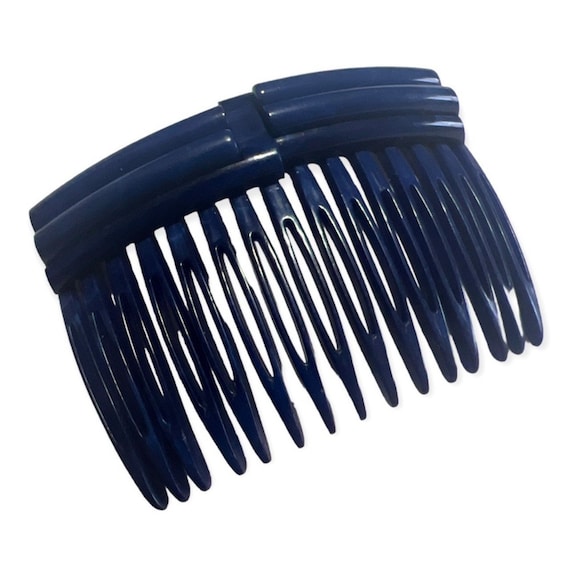 Vintage Carita Paris Blue Hair Comb, Deadstock