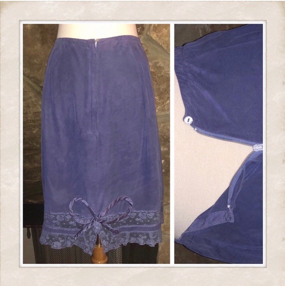 Gorgeous Hand Dyed Vintage Half Slip/ Slip Skirt,