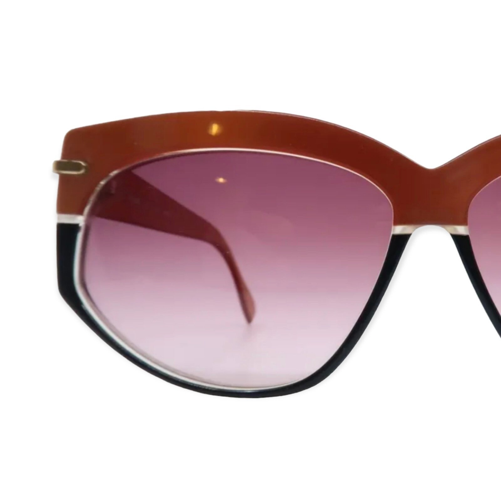 Silhouette Vintage Sun classes Angular Sunglasses, Made in Austria Silhouette M1147 / 20 C2778 Vintage 80s Sunglasses – Ed  main image 2