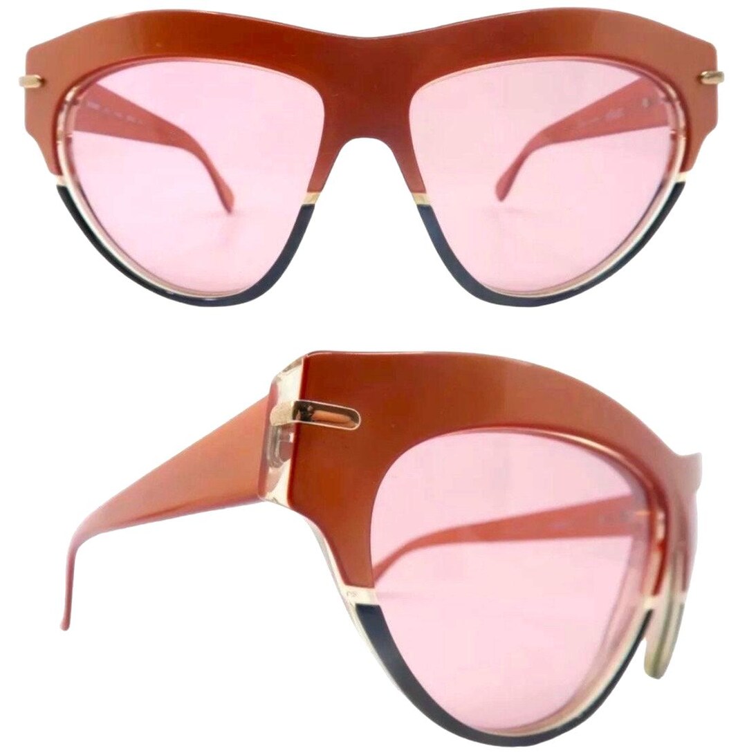 1980’s Silhouette Austria Colorblock Sunglasses, Angular Sunglasses, Mod 3062 1980 main image 2