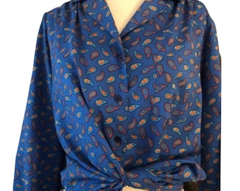 Blusa Vintage Pierre Cardin Paisley, M/L