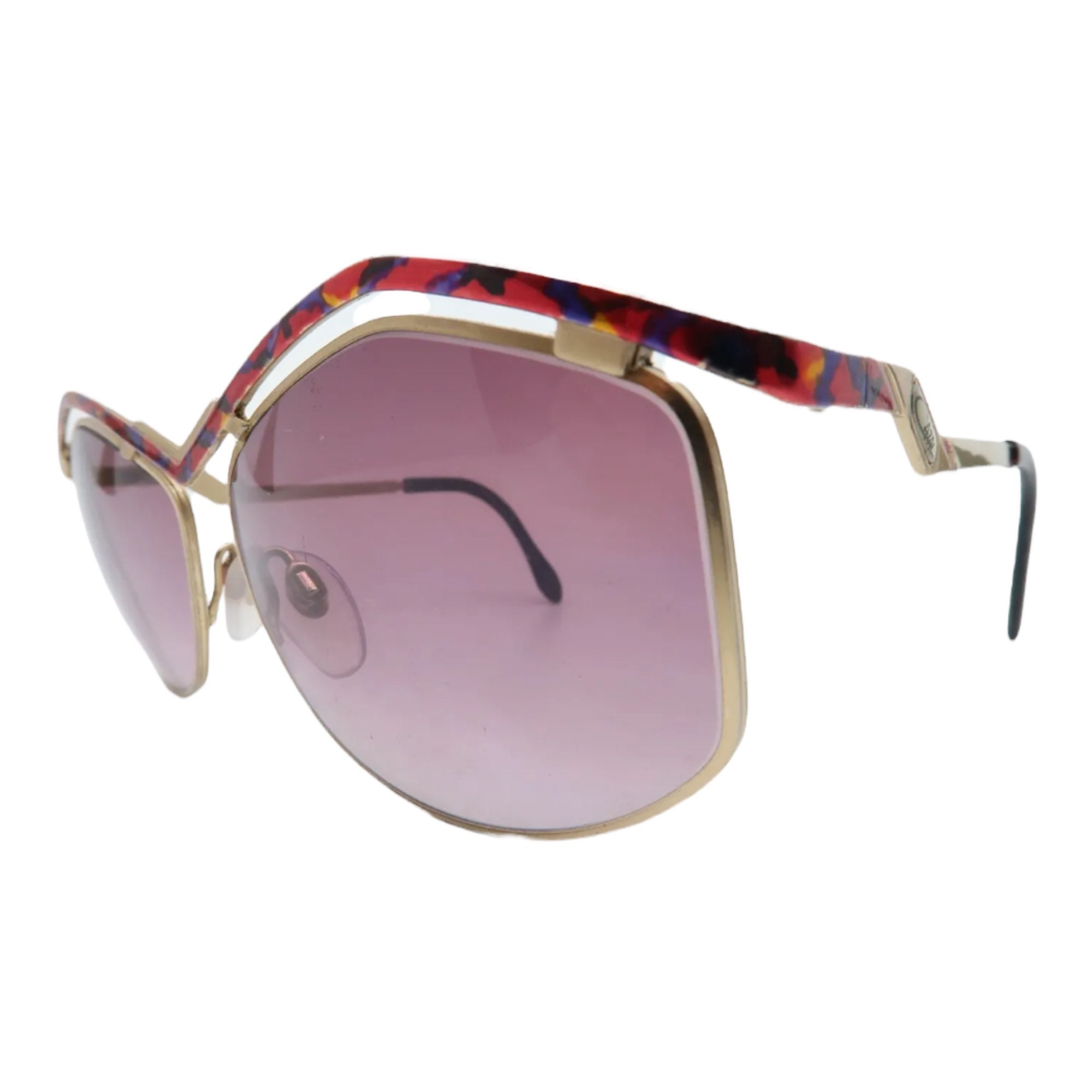 Gorgeous Cazal Sunglasses Circa 1980’s, Unisex, Made in Germany MINT VINTAGE CAZAL MOD 737 GOLD 1980 main image 4