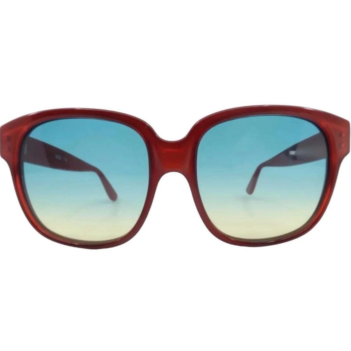 1990’s Emmanuelle Khanh Sunglasses, Mod 9080, Deep Red Frames, Made in France 1990 main image 4