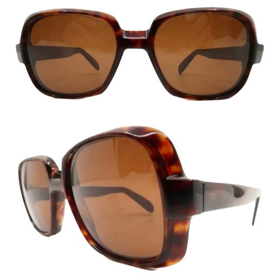Vintage 1970s Silhouette Sunglasses, Thick Framed  display picture 2