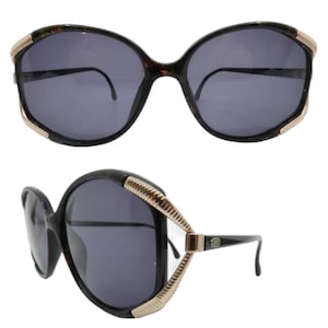 Fab Vintage Christian Dior Sunglasses in Black & Gold, Mod 2490, Made in Germany