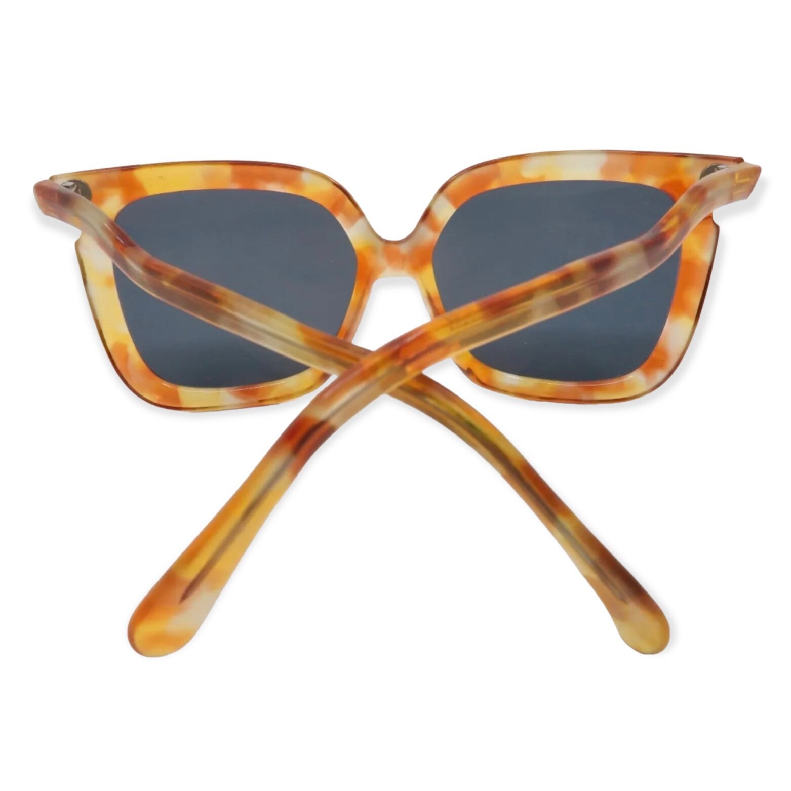 1970’s Oversized Silhouette Sunglasses in Orange Swirl, Mod M70, Made in Austria Sunglasses Silhouette Futura 570 70 main image 4