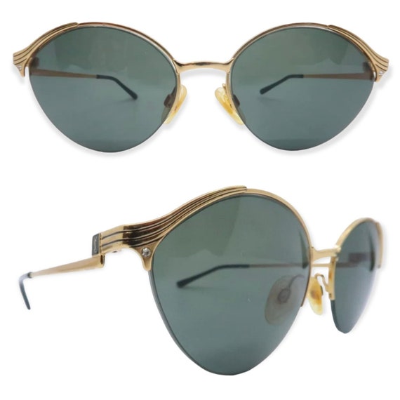 Vintage 1980s Yves Saint Laurent Sunglasses Supra… - image 1
