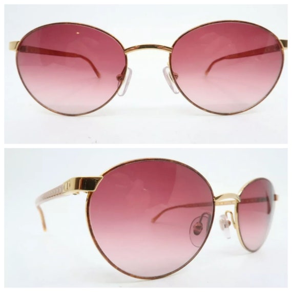 Vintage 1980’s Christian Dior sunglasses, Gold Fra