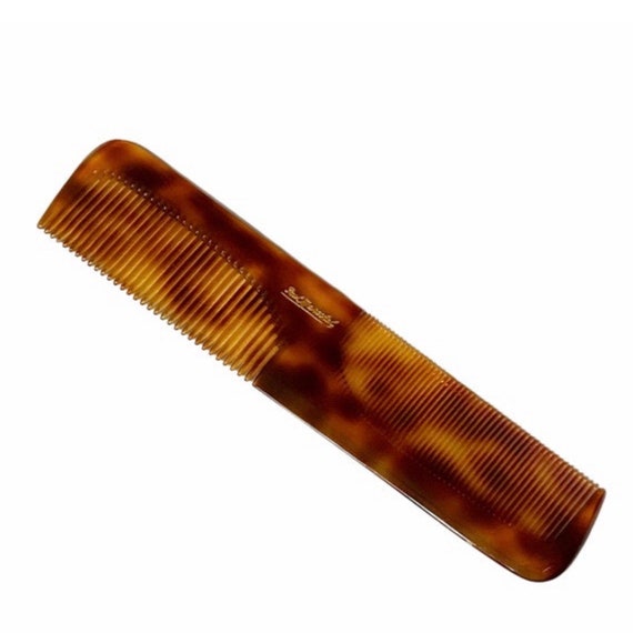 Vintage Paul Marechal Hair Comb, Made in France, Deadstock Vintage Translucent Pearlescant Clear French Comb by Paul  main image 2