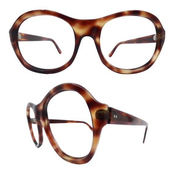 Great Vintage 1970s Brown Eyeglass Frames, Unisex… - image 2