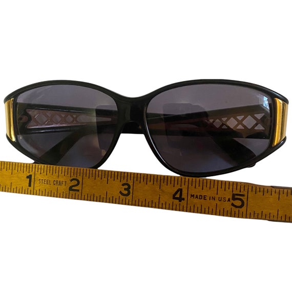 Laura Biagiotti Sunglasses, Black & Gold, Made in… - image 10