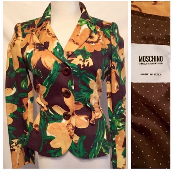 2000’s Moschino Floral Blazer or Jacket, NWOT, Mos