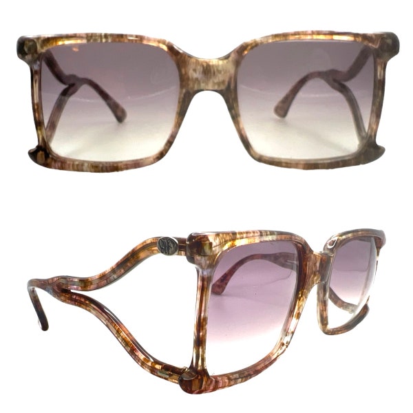 1970’s Diane Von Furstenberg Luna Statement Sunglasses, Iconic DVF, Madd in  Italy