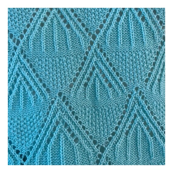 Vintage 1980’s Knit Short Sleeved Top, Blue, Med,… - image 6