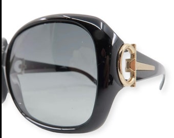 GUCCI Oversized Sunglasses, Glam!, Black with Gold,  Mod. GG 3099/S 59-15 115