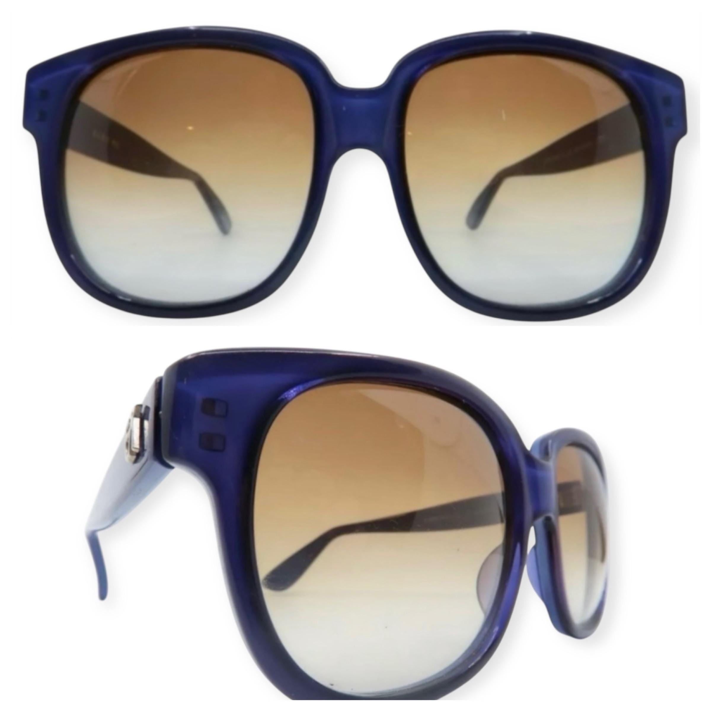 Classic Emmanuelle Khanh Oversized Vintage Purple Sunglasses  display picture 1