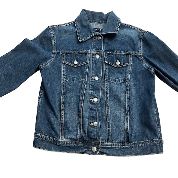Vintage Izod Blue Jean Jacket, Vintage Denim Jacket, Small