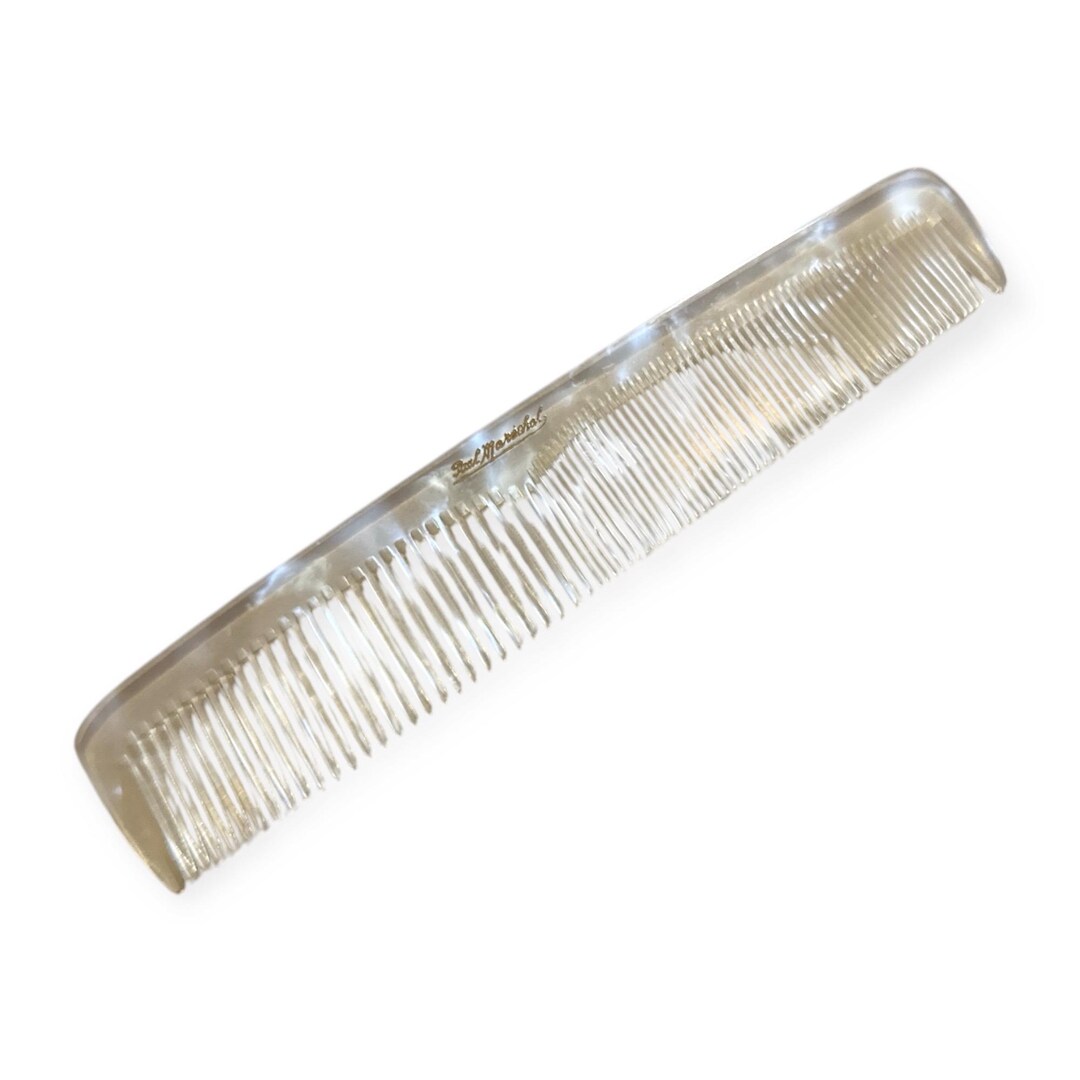 Vintage Translucent Pearlescant Clear French Comb by Paul Marechal ...