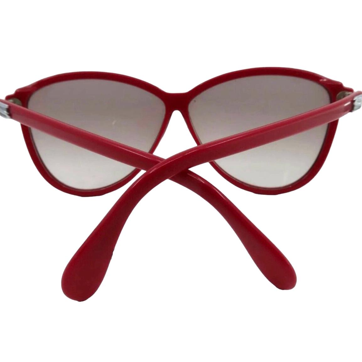Vintage Color Block Silhouette Sunglasses, Red & White, Made in Austria Silhouette 3024 2610 Sunglasses main image 2