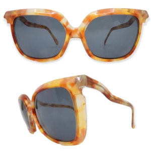 Vintage Silhouette Sunglasses, Orange, Mod  M 70, Made in Austria