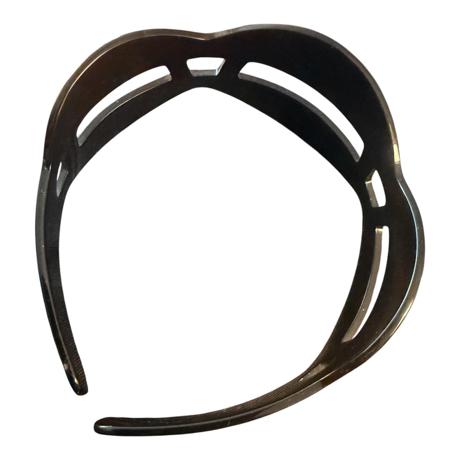 1970’s Vintage Jet Black French Headband with Cutouts, Unique Hair Accessories Amazon.com : Aswewamt 3 Pcs Black Lace Bowknot Headband  main image 3